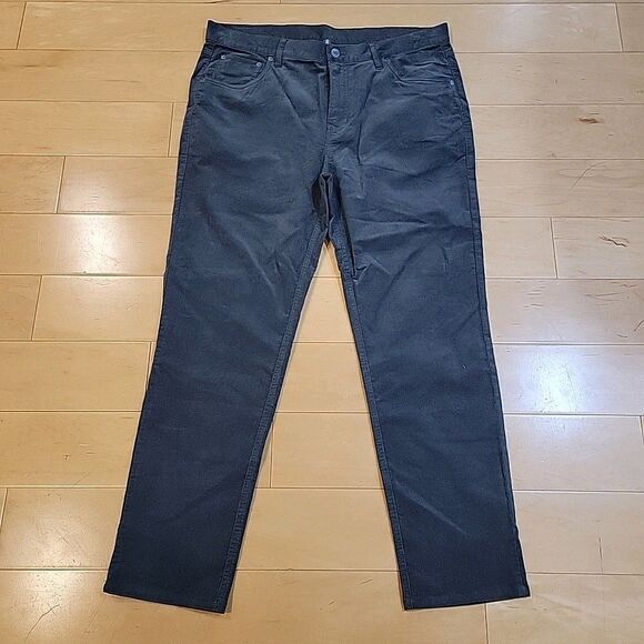 Vuori Men’s Optimist 5 Pocket Corduroy Straight Leg Pants Gray Size 36"x 29 V478 - Picture 2 of 7